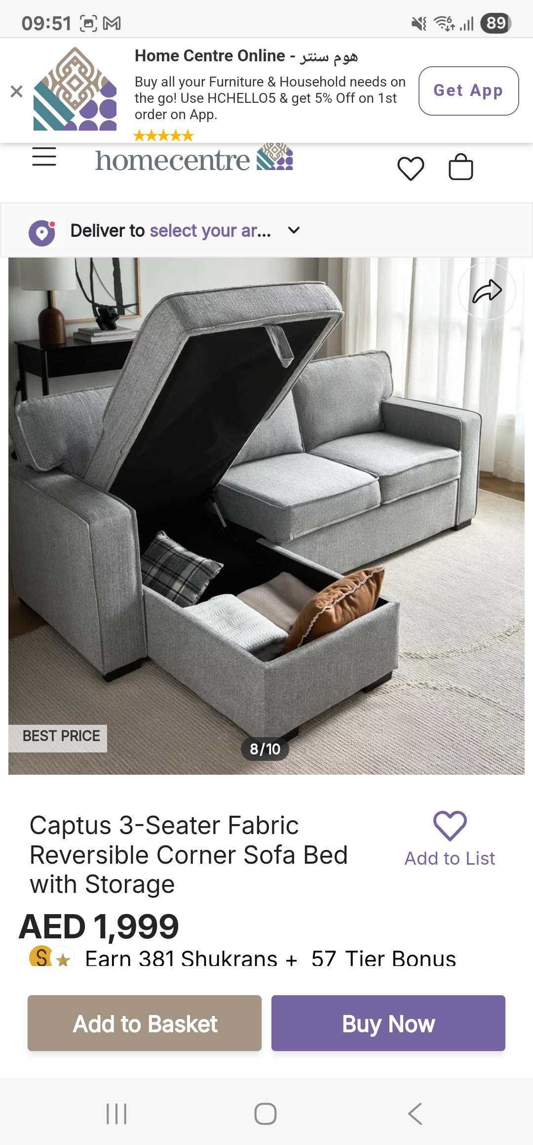 Sofa bed for sale